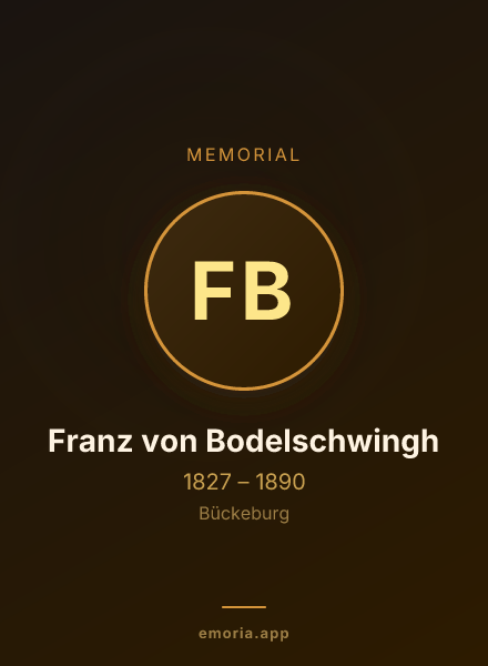 Memorial portrait of Franz von Bodelschwingh