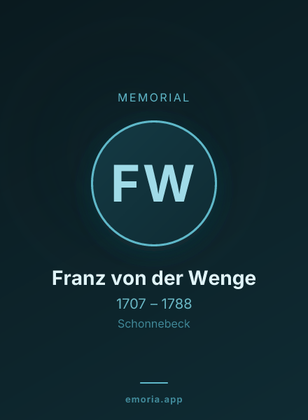 Memorial portrait of Franz von der Wenge