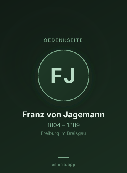 Gedenkportrait von Franz von Jagemann