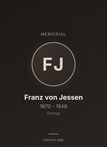 Memorial portrait of Franz von Jessen