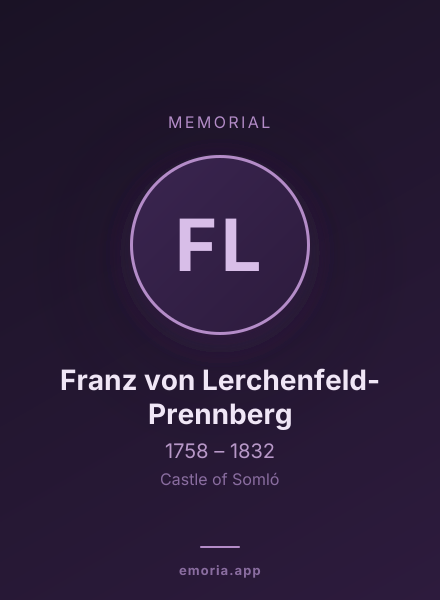 Memorial portrait of Franz von Lerchenfeld-Prennberg