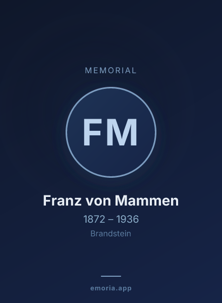 Memorial portrait of Franz von Mammen