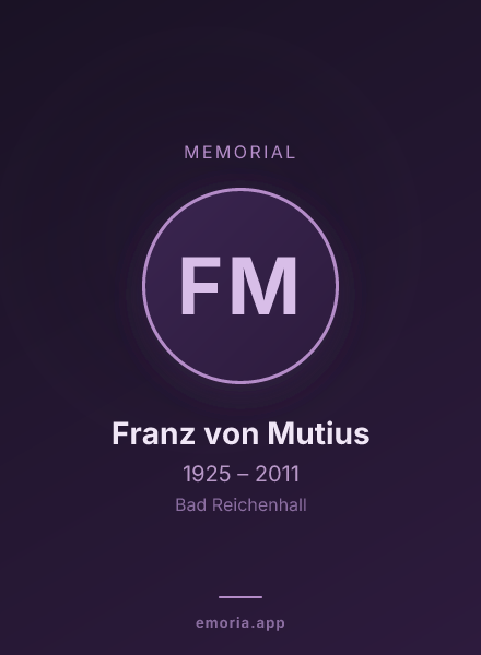 Memorial portrait of Franz von Mutius