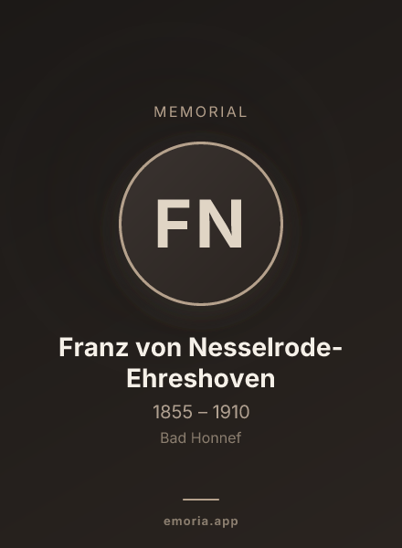 Memorial portrait of Franz von Nesselrode-Ehreshoven