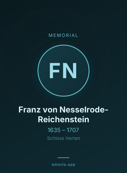 Memorial portrait of Franz von Nesselrode-Reichenstein