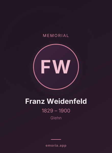 Memorial portrait of Franz Weidenfeld