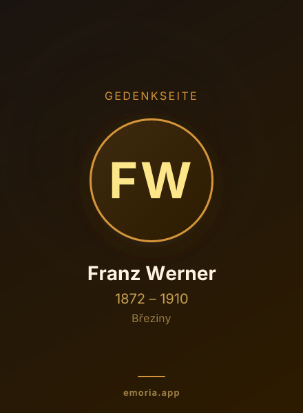 Gedenkportrait von Franz Werner