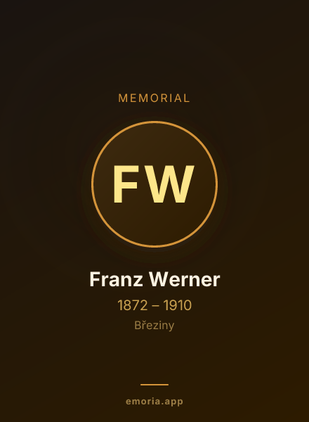 Memorial portrait of Franz Werner