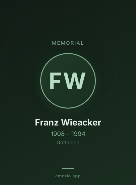 Memorial portrait of Franz Wieacker