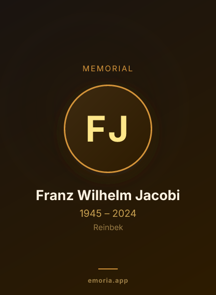Memorial portrait of Franz Wilhelm Jacobi