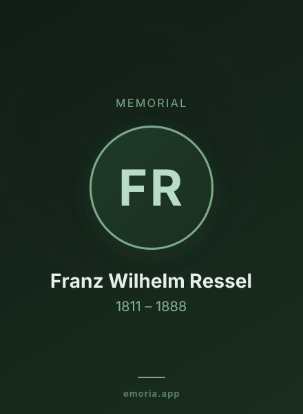 Memorial portrait of Franz Wilhelm Ressel