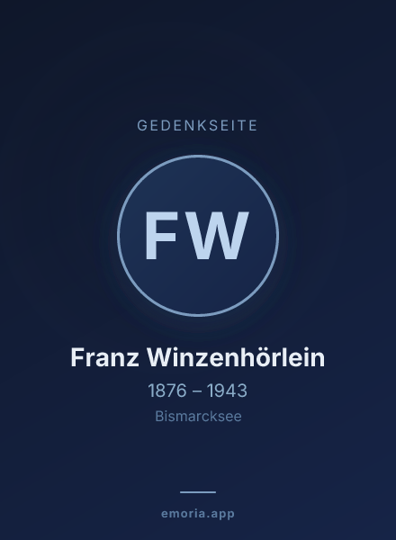 Gedenkportrait von Franz Winzenhörlein