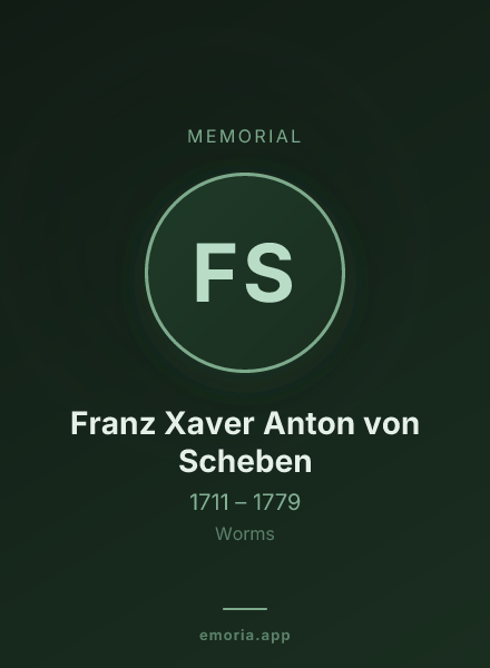 Memorial portrait of Franz Xaver Anton von Scheben
