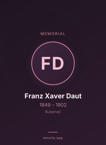Memorial portrait of Franz Xaver Daut