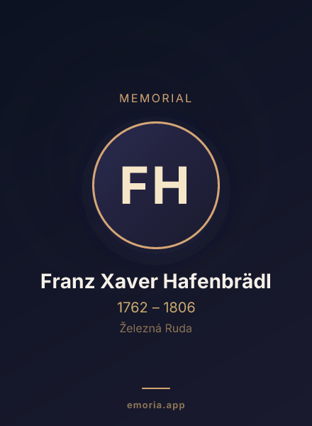 Memorial portrait of Franz Xaver Hafenbrädl