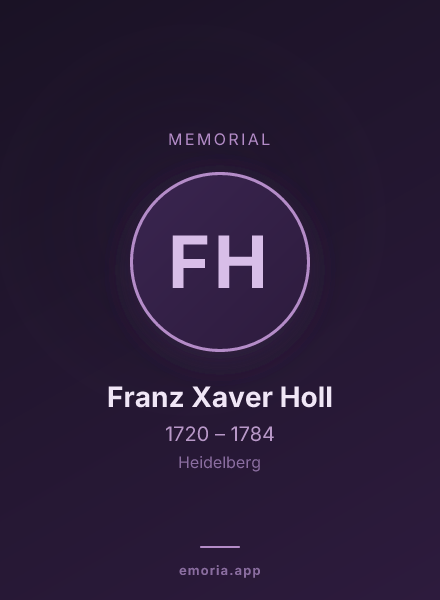 Memorial portrait of Franz Xaver Holl
