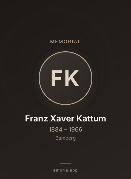 Memorial portrait of Franz Xaver Kattum