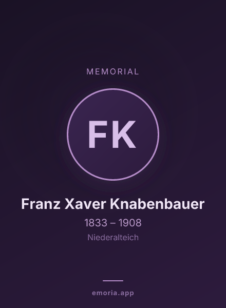 Memorial portrait of Franz Xaver Knabenbauer