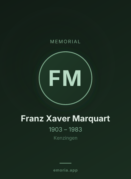 Memorial portrait of Franz Xaver Marquart