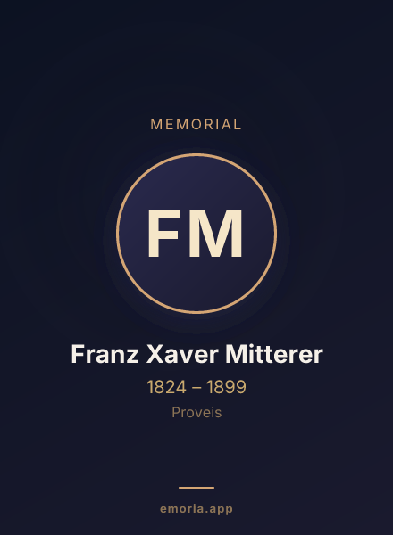 Memorial portrait of Franz Xaver Mitterer