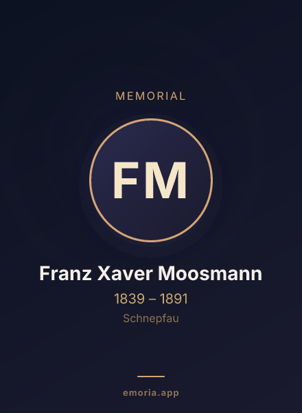 Memorial portrait of Franz Xaver Moosmann