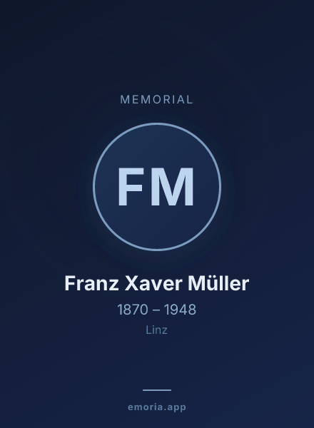 Memorial portrait of Franz Xaver Müller