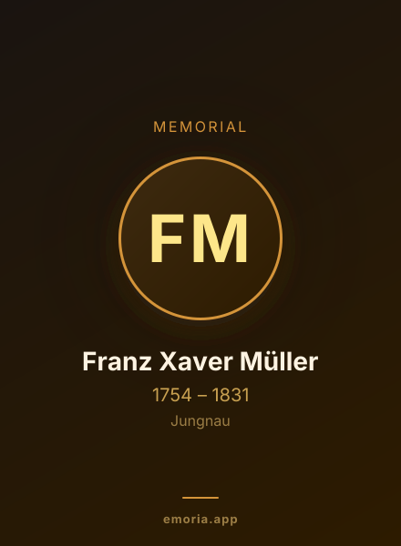 Memorial portrait of Franz Xaver Müller