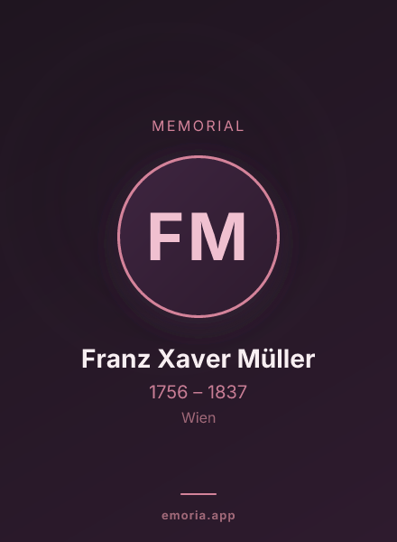 Memorial portrait of Franz Xaver Müller