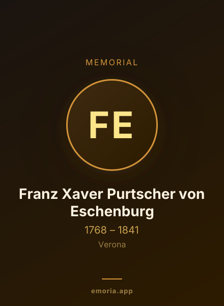 Memorial portrait of Franz Xaver Purtscher von Eschenburg