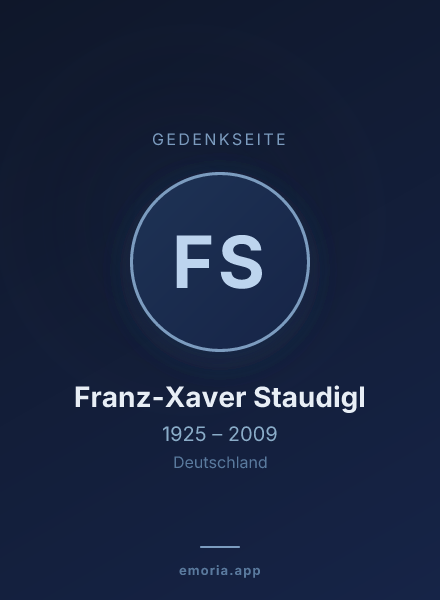 Gedenkportrait von Franz-Xaver Staudigl