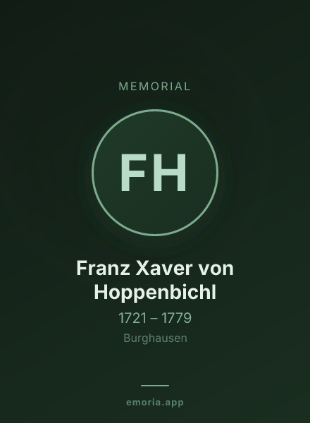 Memorial portrait of Franz Xaver von Hoppenbichl