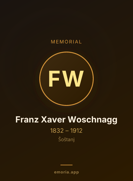 Memorial portrait of Franz Xaver Woschnagg