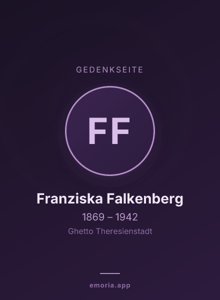 Gedenkportrait von Franziska Falkenberg