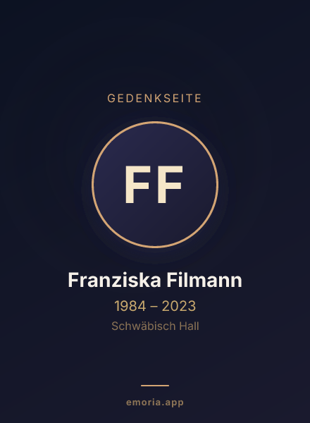 Gedenkportrait von Franziska Filmann