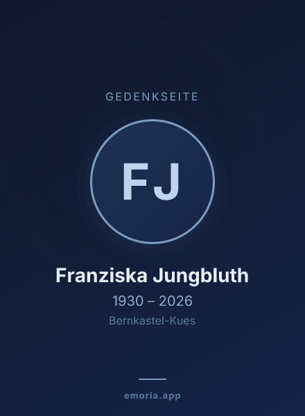 Gedenkportrait von Franziska Jungbluth