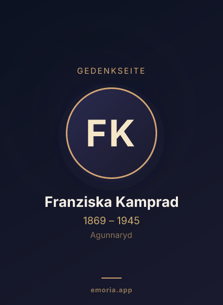 Gedenkportrait von Franziska Kamprad