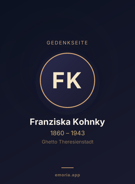 Gedenkportrait von Franziska Kohnky