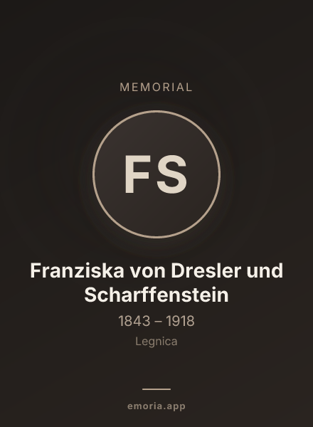 Memorial portrait of Franziska von Dresler und Scharffenstein
