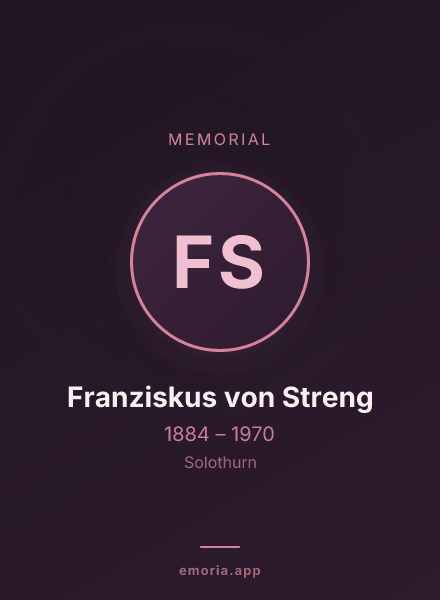 Memorial portrait of Franziskus von Streng
