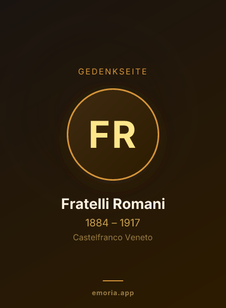 Gedenkportrait von Fratelli Romani