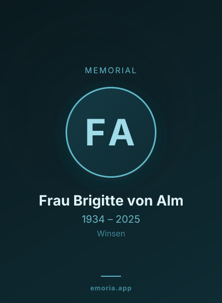 Memorial portrait of Frau Brigitte von Alm