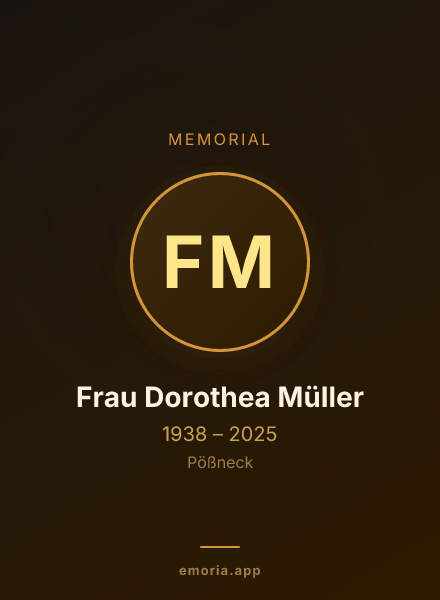 Memorial portrait of Frau Dorothea Müller