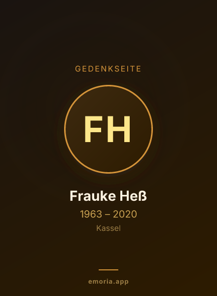 Gedenkportrait von Frauke Heß
