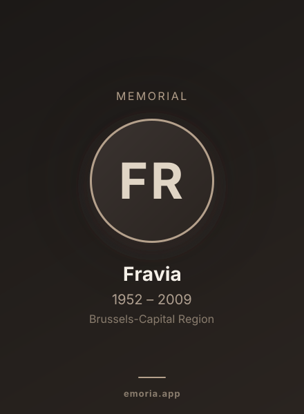 Memorial portrait of Fravia