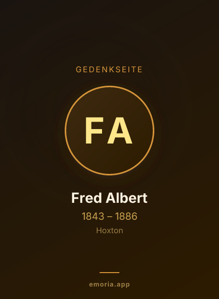 Gedenkportrait von Fred Albert