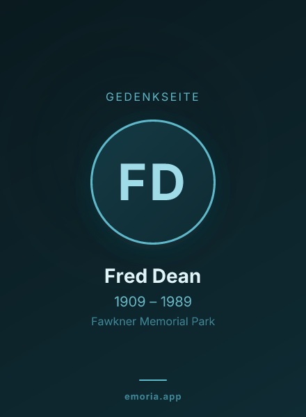 Gedenkportrait von Fred Dean