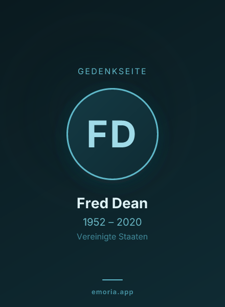 Gedenkportrait von Fred Dean