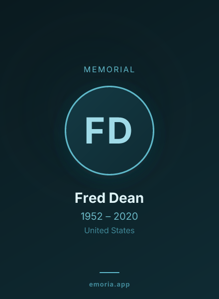 Memorial portrait of Fred Dean
