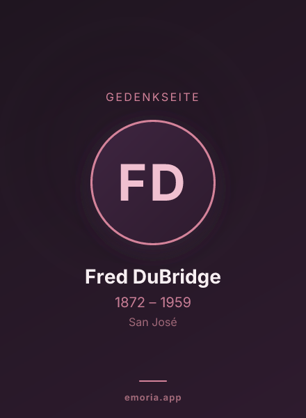 Gedenkportrait von Fred DuBridge