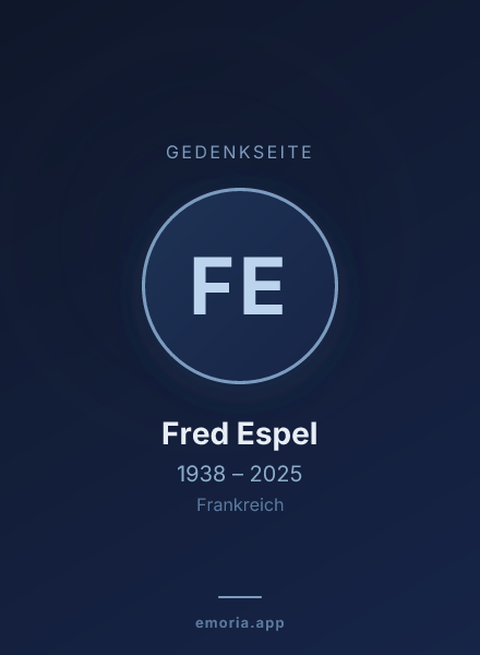Gedenkportrait von Fred Espel